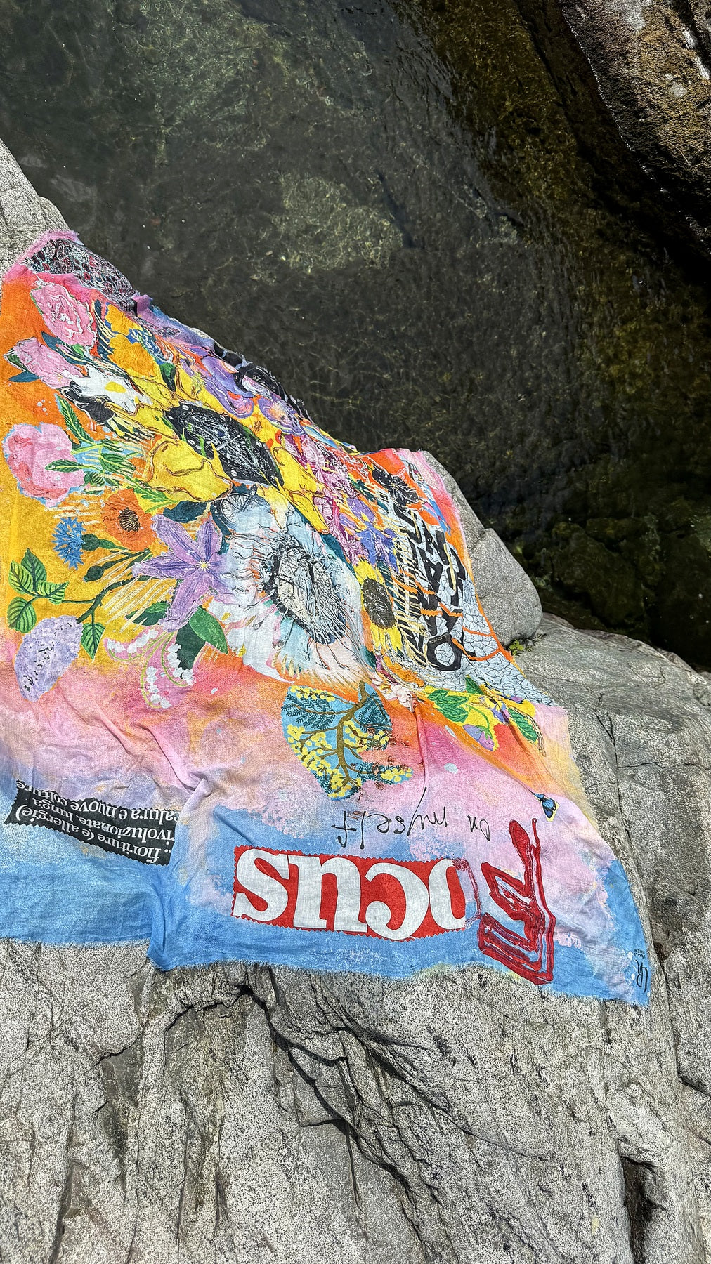 FullArt Focus on Yourself - Premium Colorful Signed Unisex Foulard - 140X200cm