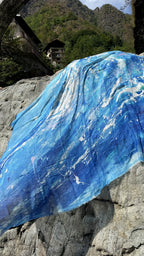 FullArt Ride the Wave - Premium Colorful Signed Unisex Foulard - 140X200cm