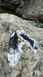 FullArt Shadow & Light - Premium Colorful Signed Unisex Foulard - 140X200cm