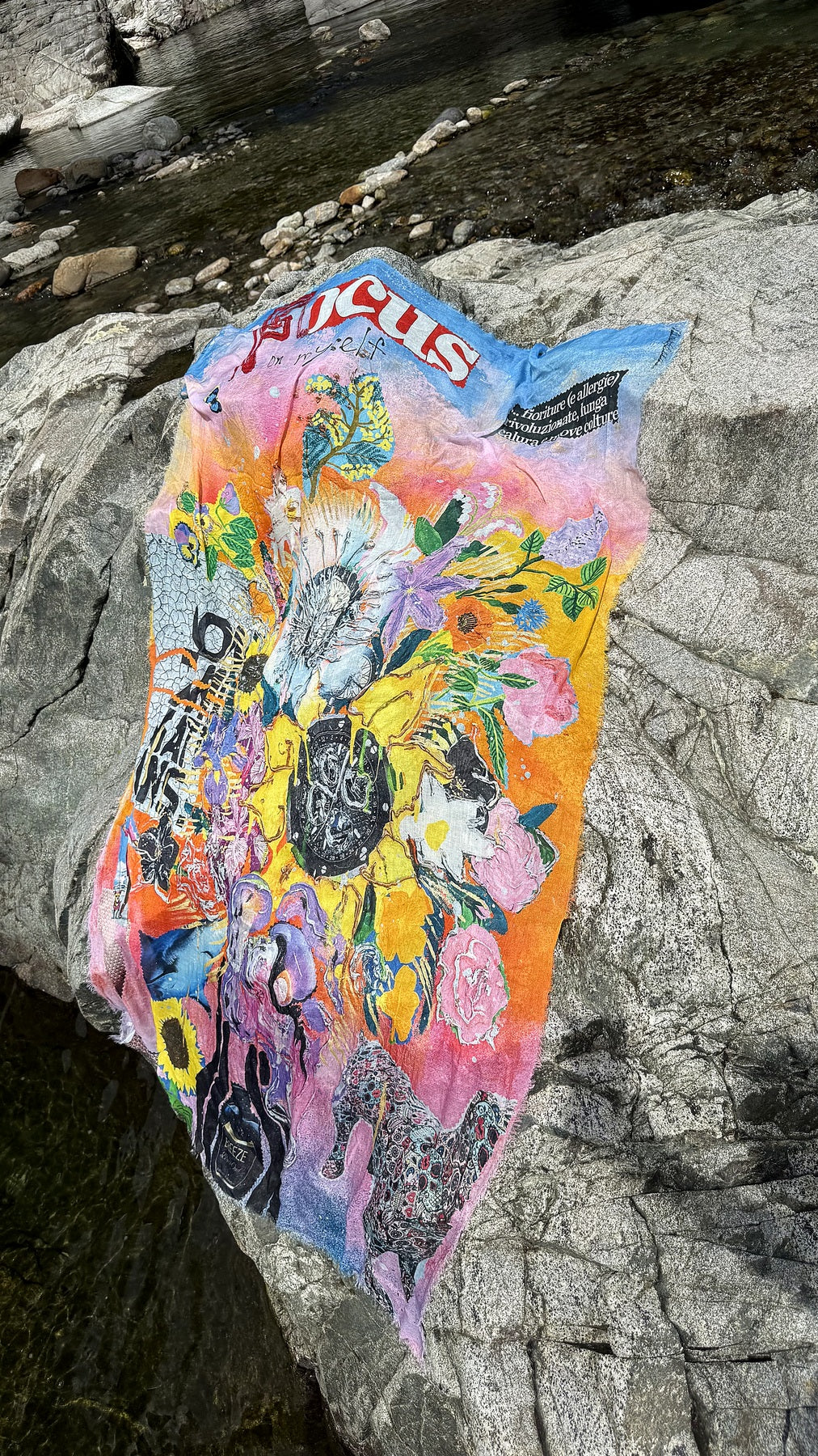 FullArt Focus on Yourself - Premium Colorful Signed Unisex Foulard - 140X200cm