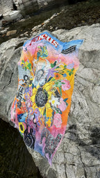 FullArt Focus on Yourself - Premium Colorful Signed Unisex Foulard - 140X200cm