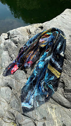 FullArt Dubai Chaos - Premium Colorful Signed Unisex Foulard - 140X140cm