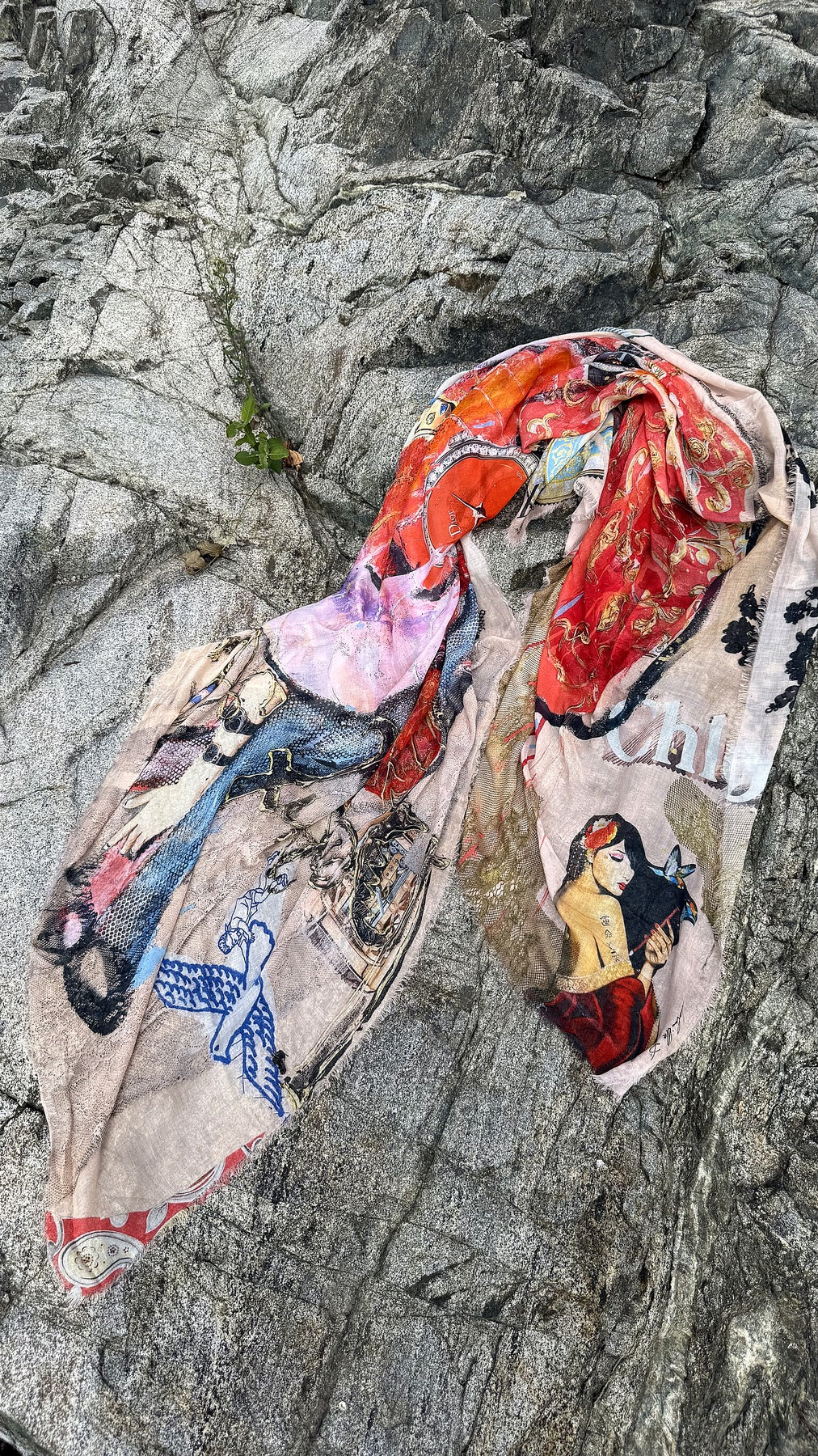 FullArt Muse of Fire - Premium Colorful Signed Unisex Foulard - 140X200cm