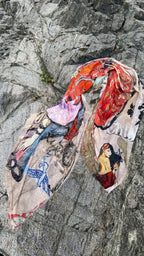 FullArt Muse of Fire - Premium Colorful Signed Unisex Foulard - 140X200cm