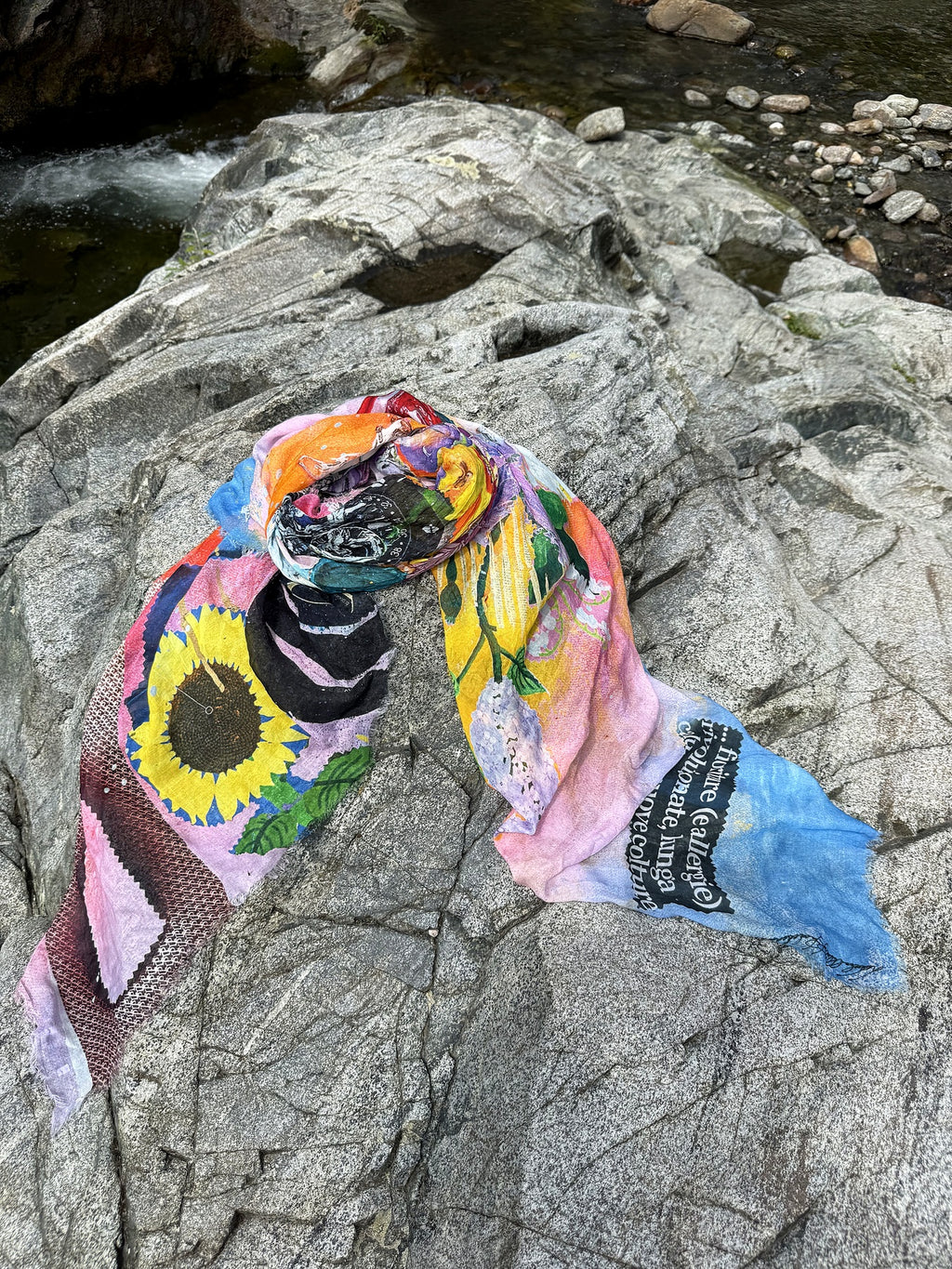FullArt Focus on Yourself - Premium Colorful Signed Unisex Foulard - 140X200cm