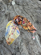 FullArt Desert Blooming - Premium Colorful Signed Unisex Foulard - 140X140cm