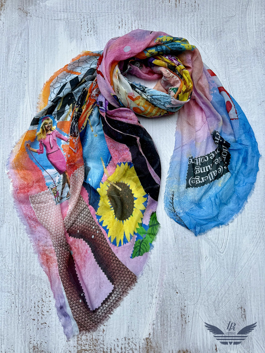 FullArt Focus on Yourself - Premium Colorful Signed Unisex Foulard - 140X200cm