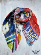 FullArt Muse of Fire - Premium Colorful Signed Unisex Foulard - 140X200cm