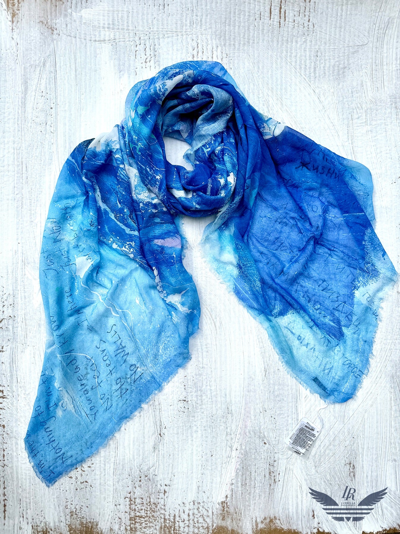 FullArt Ride the Wave - Premium Colorful Signed Unisex Foulard - 140X200cm