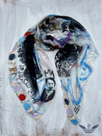 FullArt Shadow & Light - Premium Colorful Signed Unisex Foulard - 140X200cm