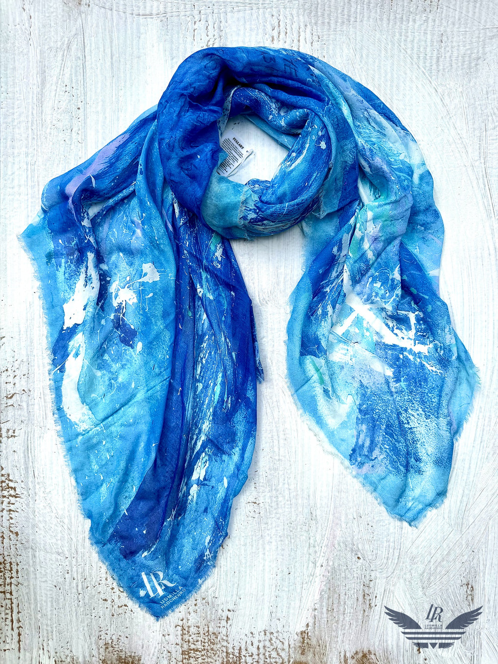 FullArt Ride the Wave - Premium Colorful Signed Unisex Foulard - 140X200cm