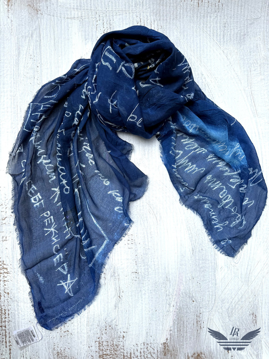 FullArt Woman Tired Soul - Premium Colorful Signed Unisex Foulard - 140X200cm