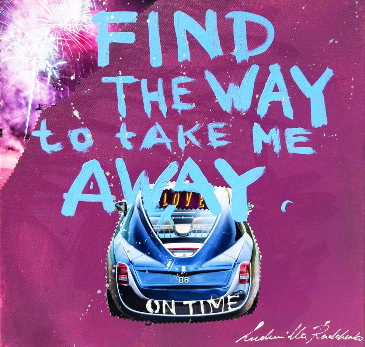 Find the Way to Take Me Away, Artwork 40x40cm