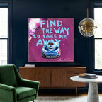 Find the Way to Take Me Away, Artwork 40x40cm