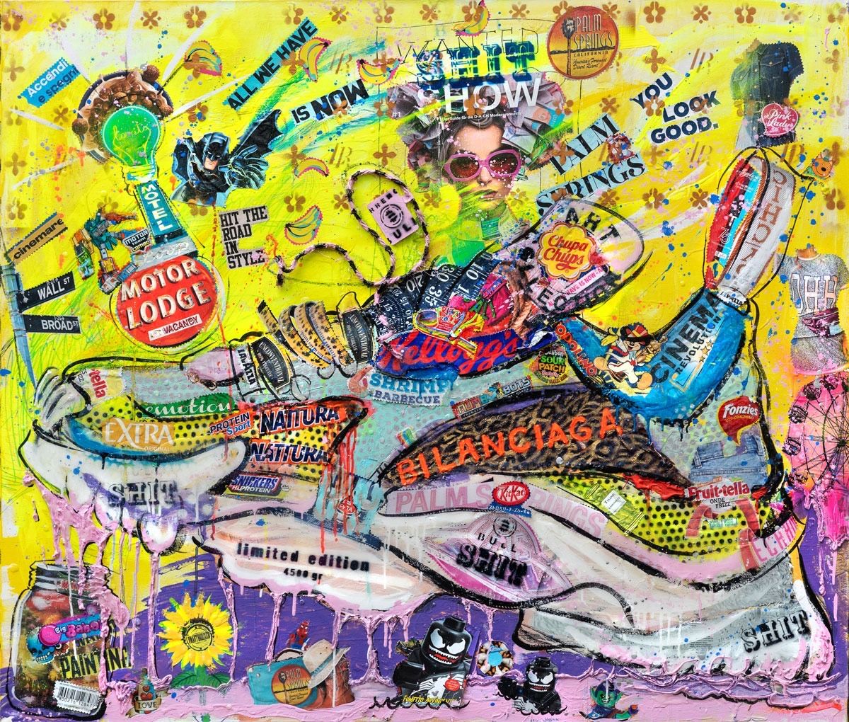 Art Work BILANCIAGA 120X140cm, Art Series Brand Revolution, 2023, unique piece