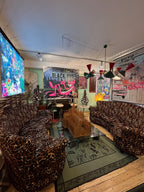 Art Work BLACK OUT, Artwork 140X160 Cm, Art Series ICONS RECYCLING 2022, unique piece