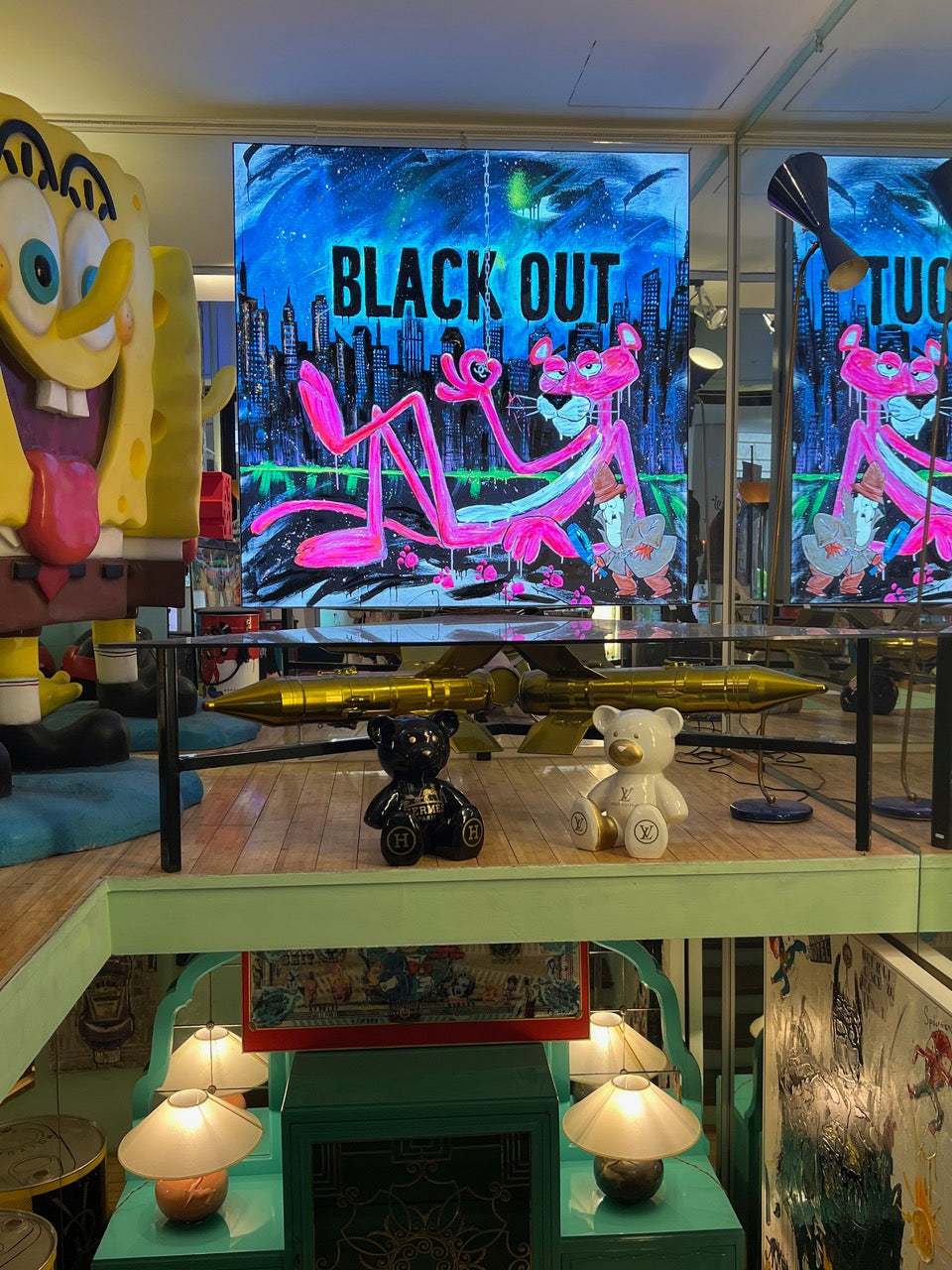 Art Work BLACK OUT, Artwork 140X160 Cm, Art Series ICONS RECYCLING 2022, unique piece