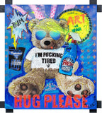 Art Work Tired Bear 145X125Cm, Art Series Brand Revolution, 2024, unique piece