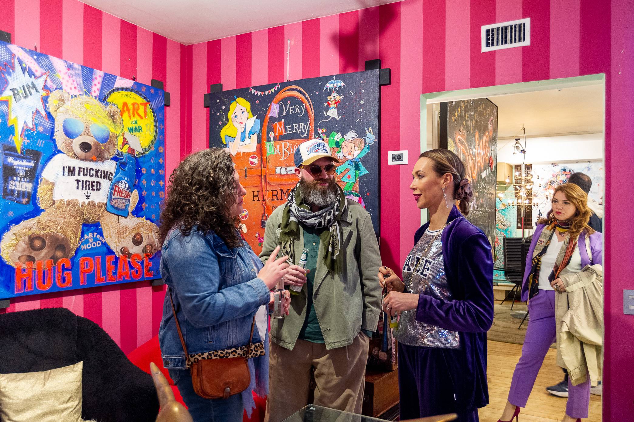 Art Work Tired Bear 145X125Cm, Art Series Brand Revolution, 2024, unique piece