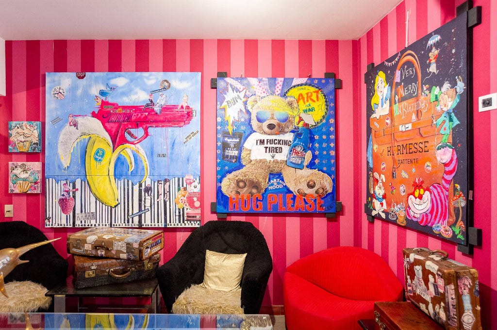 Art Work Tired Bear 145X125Cm, Art Series Brand Revolution, 2024, unique piece