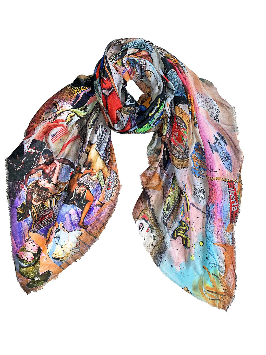 FullArt Last Dinner FullArt – Art Multiple Print Scarf 200X140, Art to Wear, Limited Edition