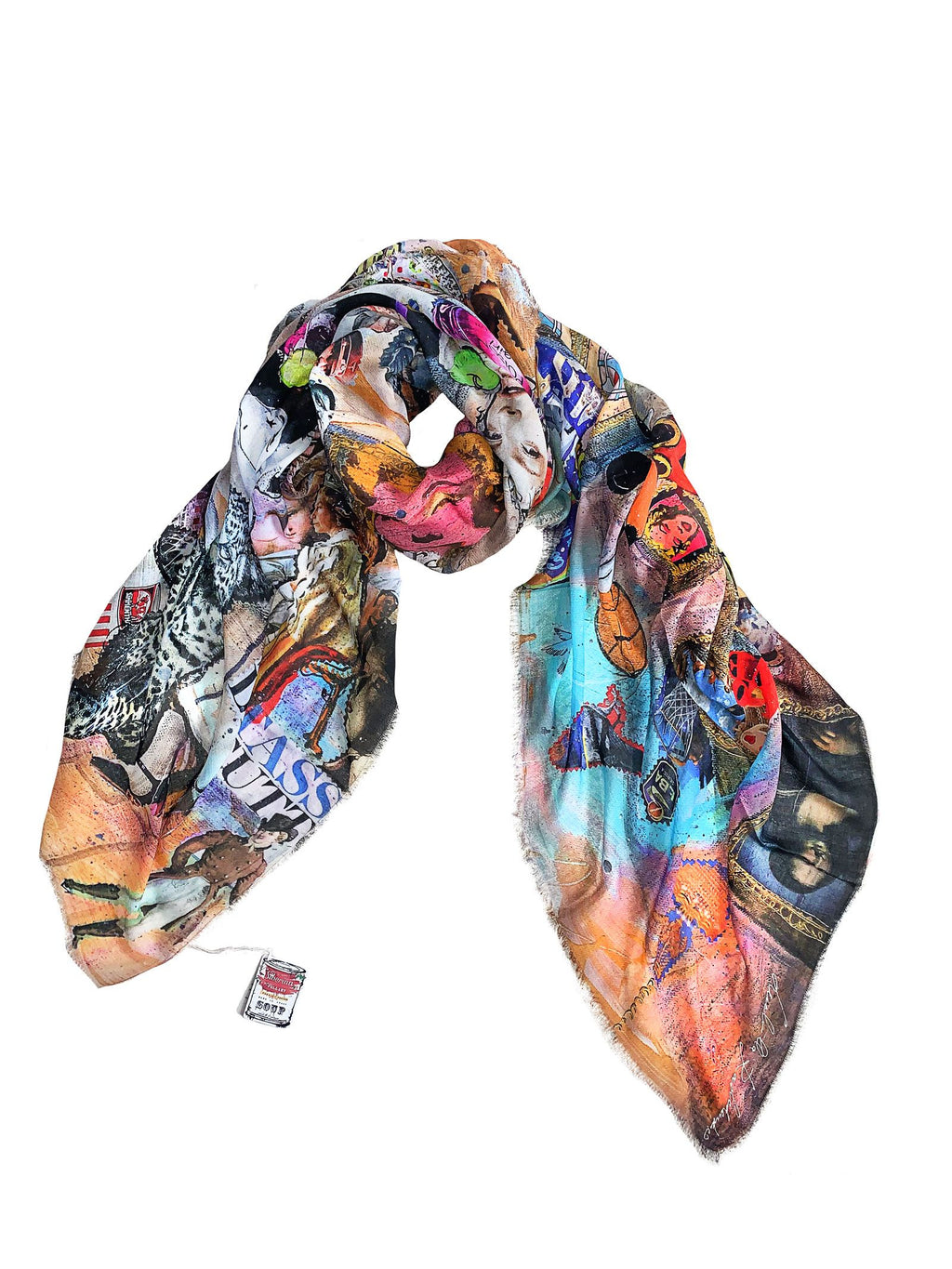 FullArt Last Dinner FullArt – Art Multiple Print Scarf 200X140, Art to Wear, Limited Edition