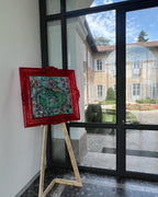 Adventurer Multiplo Darte In Materiali Riciclati 87X87Cm, Serie Art Reborn Limited Edition