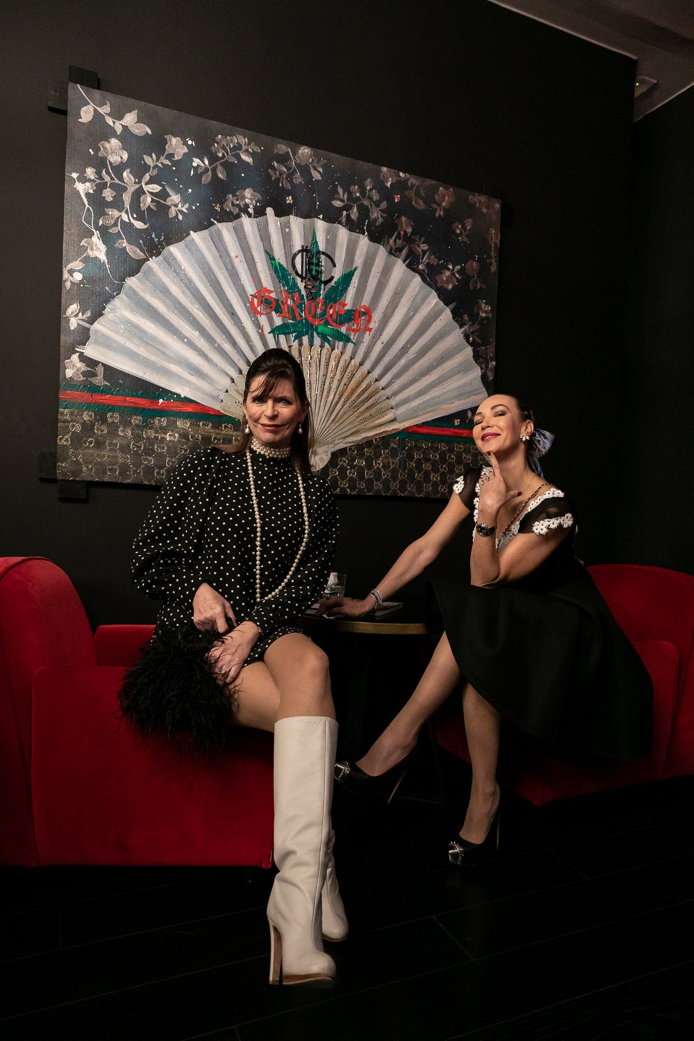 Art Work BE GREEN FAN130X175cm, Art Series Brand Revolution, 2023, unique piece