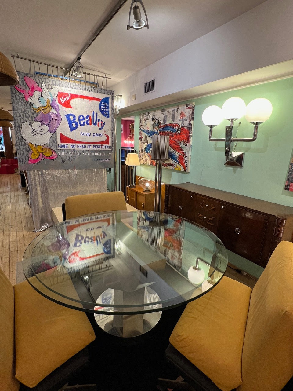 Art Work BEAUTY TABS, 160 X 140cm , Art Series ICONS RECYCLING 2022, unique piece