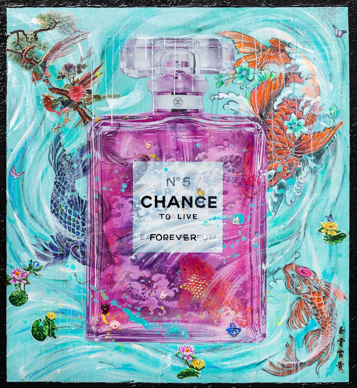 Art Work Chance To Live Forever,135X125, Art Series Brand Revolution, 2024, unique piece