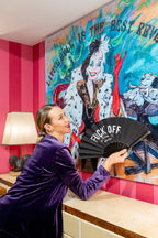 Art Work CRUELLA REVENGE 160 X 140cm , Art Series ICONS RECYCLING 2022, unique piece