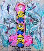 Art Work DIESEL POWER 160 X 140cm , Art Series ICONS RECYCLING 2022, unique piece