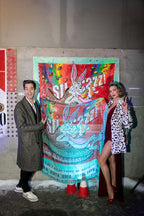 Art Work EASY LIFE, 160 X 140cm , Art Series ICONS RECYCLING 2022, unique piece