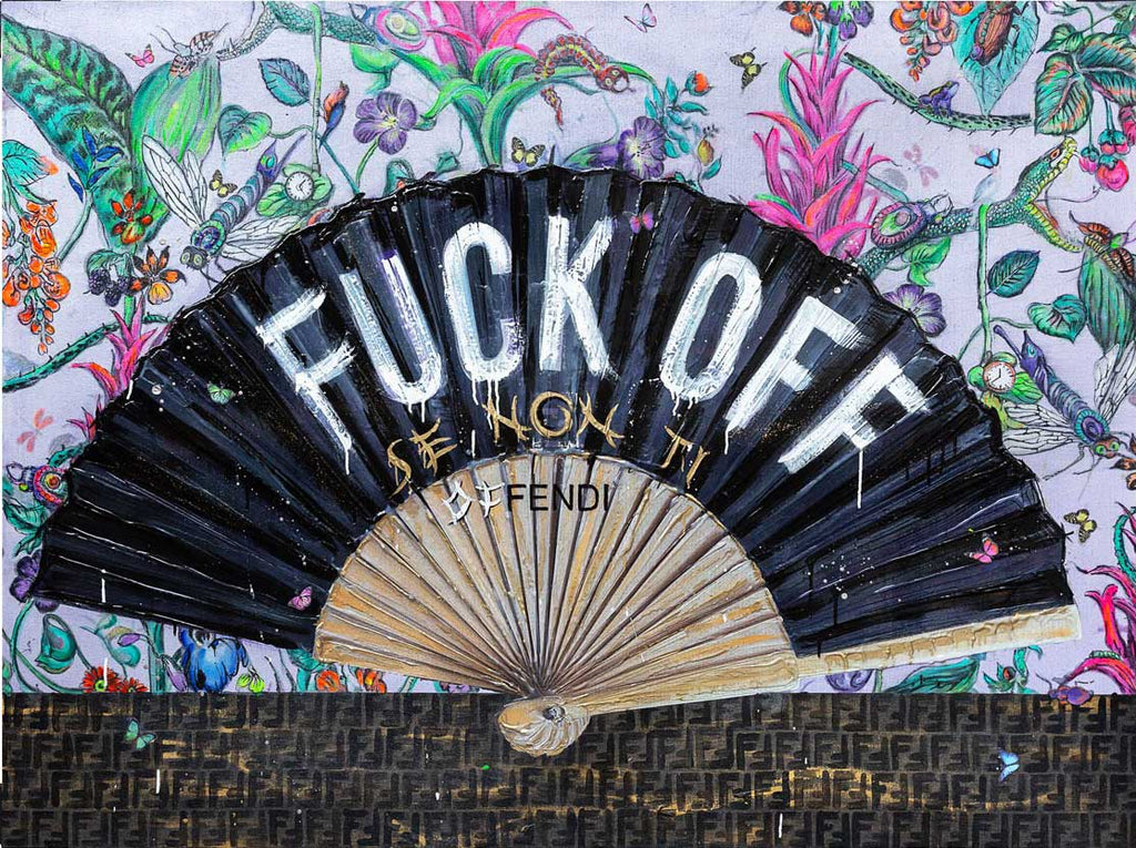 Art Work F**K OFF 130X175cm, Art Series Brand Revolution, 2023, unique piece