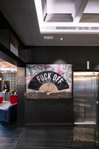 Art Work F**K OFF 130X175cm, Art Series Brand Revolution, 2023, unique piece