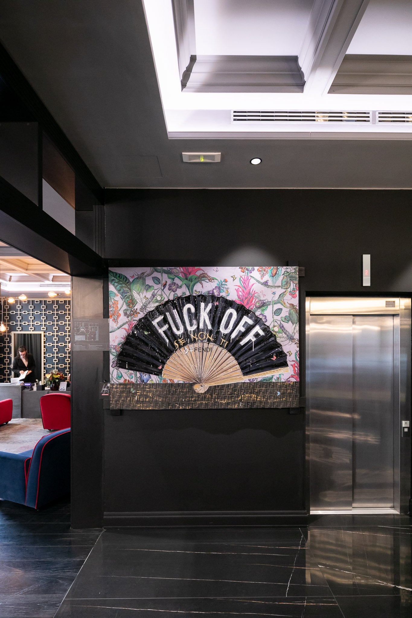 Art Work F**K OFF 130X175cm, Art Series Brand Revolution, 2023, unique piece