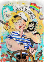 Art Work LOVE OVER BORDERS,180X130Cm, Art Serie Voyage, 2020, unique piece , Private Collection