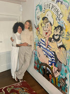 Art Work LOVE OVER BORDERS,180X130Cm, Art Serie Voyage, 2020, unique piece , Private Collection