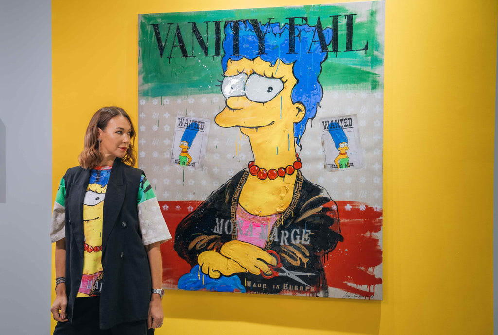 Art Work MONA MARGE, 160X140Cm, Art Series ICONS RECYCLING 2022, unique piece