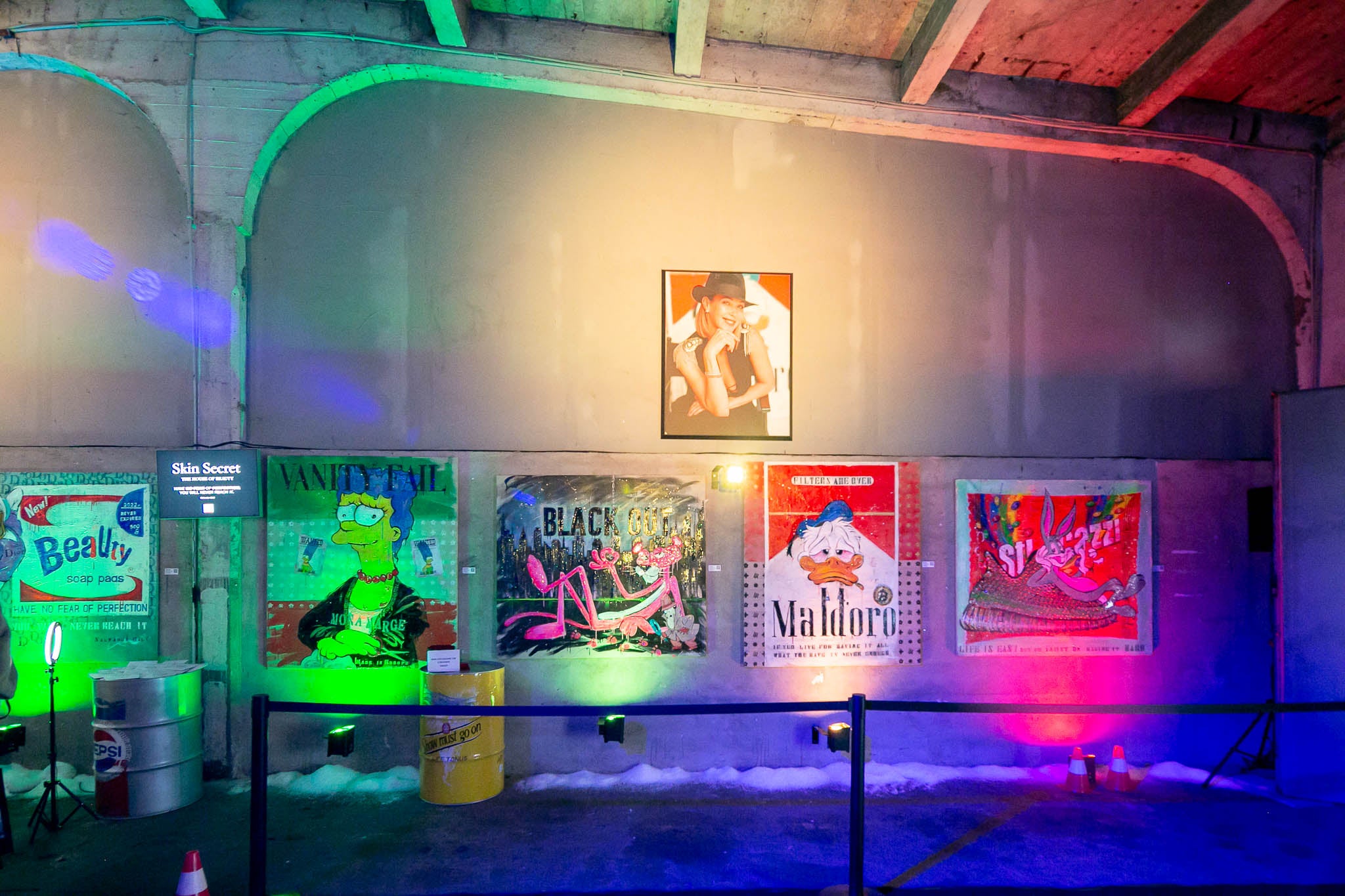 Art Work MONA MARGE, 160X140Cm, Art Series ICONS RECYCLING 2022, unique piece