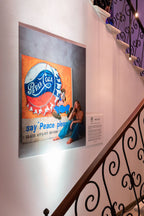 Art Work PEACE PLEASE, 160 X 140cm , Art Series ICONS RECYCLING 2022, unique piece