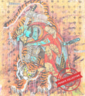 Art Work Tiger&Samurai 140X120cm, Art Series Brand Evolution, 2023, unique piece, private collection