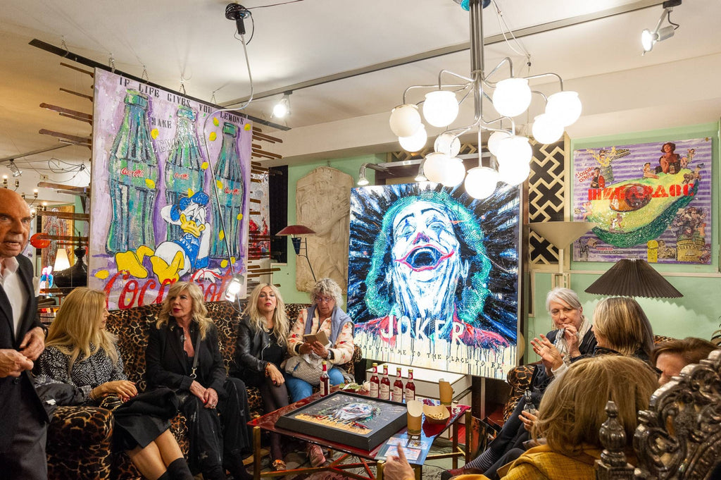 Art Work WRONG LEMONADE 160 X 140cm , Art Series ICONS RECYCLING 2022, unique piece