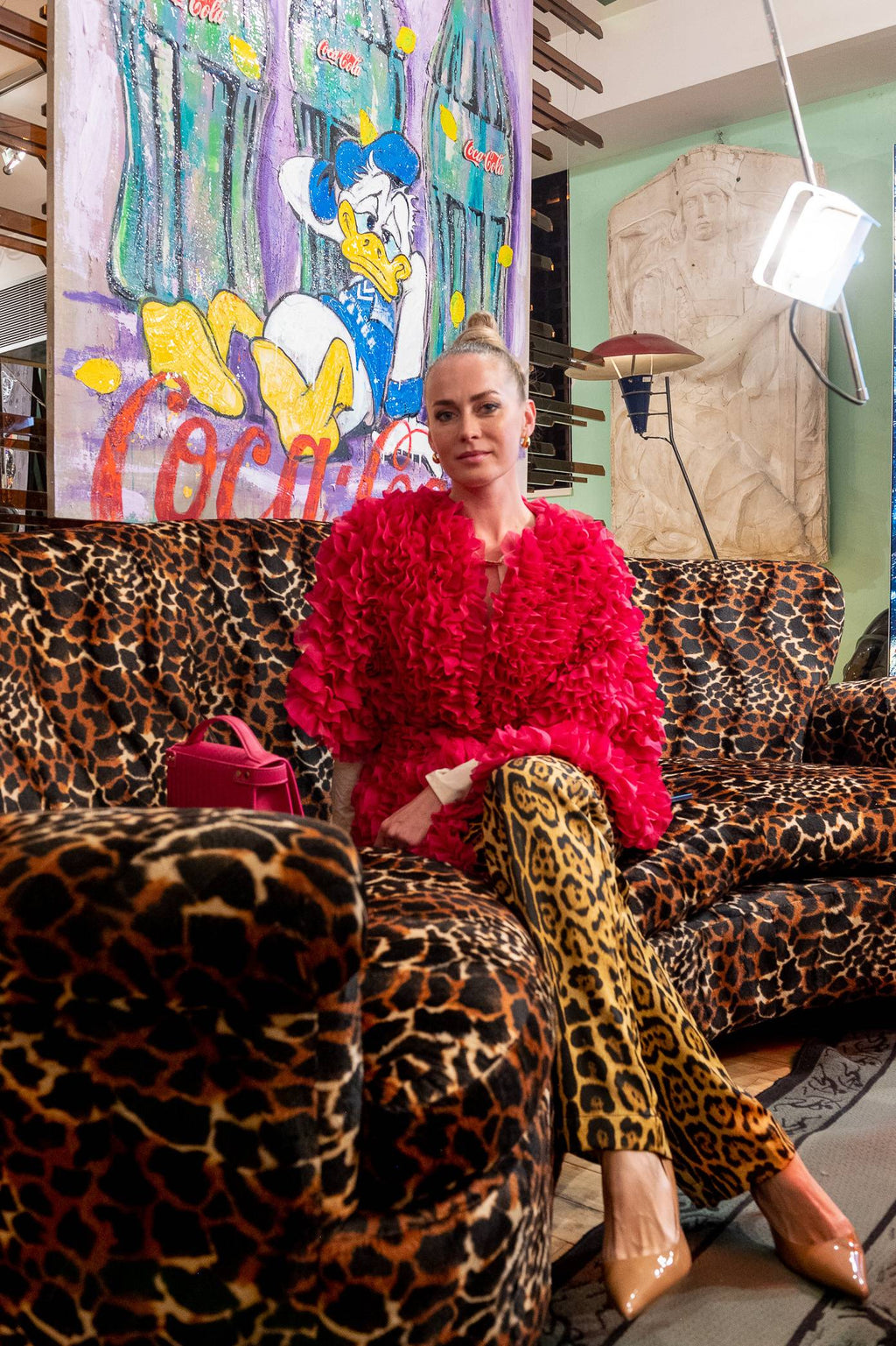 Art Work WRONG LEMONADE 160 X 140cm , Art Series ICONS RECYCLING 2022, unique piece