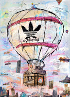 ArtWork ADDICTED TO TRAVEL l 180X130Cm, Art Series Voyage, 2020, Private Collection