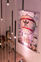 ArtWork ADDICTED TO TRAVEL l 180X130Cm, Art Series Voyage, 2020, Private Collection