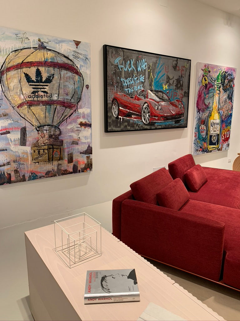 ArtWork ADDICTED TO TRAVEL l 180X130Cm, Art Series Voyage, 2020, Private Collection