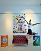 ArtWork ADDICTED TO TRAVEL l 180X130Cm, Art Series Voyage, 2020, Private Collection