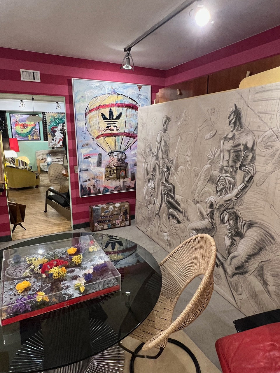 ArtWork ADDICTED TO TRAVEL l 180X130Cm, Art Series Voyage, 2020, Private Collection