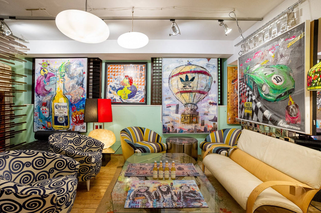 ArtWork ADDICTED TO TRAVEL l 180X130Cm, Art Series Voyage, 2020, Private Collection